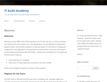 Tablet Screenshot of itauditacademy.com